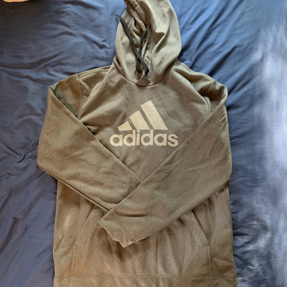 Adidas grey sweatshirt/hoodie